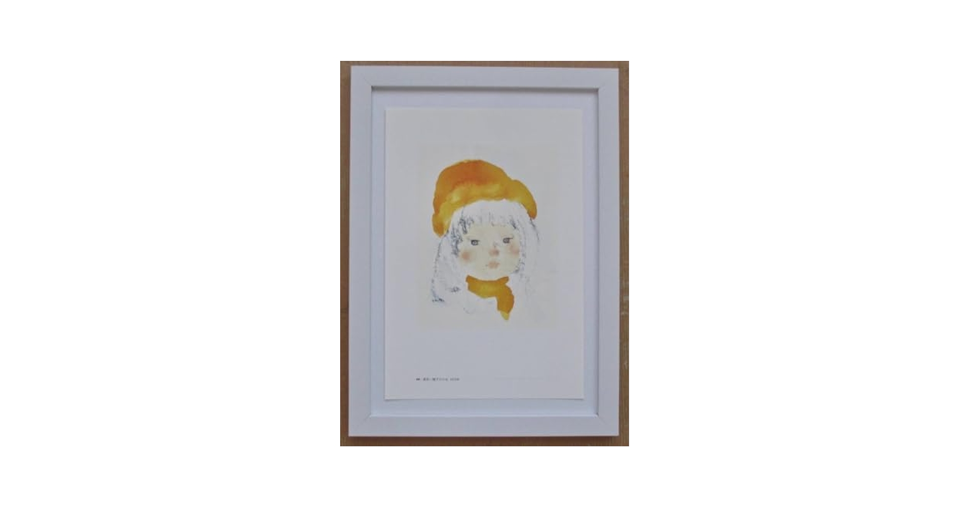 Amazon.co.jp: いわさきちひろ「黄色い帽子の少女」印刷物 画集